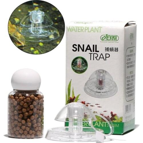 White Clear Snail Trap & Bait for Aquarium Fish Plants Tank Planarian Leech Catch