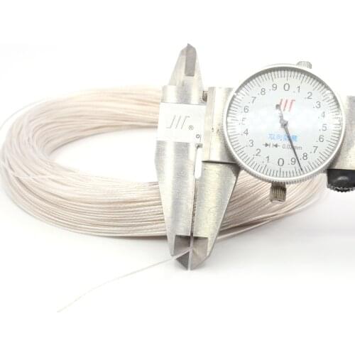 Free shipping 10meter/lots Acrolink 0.12square, 5N Silver Plated 6N OCC Signal Copper PTFE , Wire Cable for DIY Headphone cable