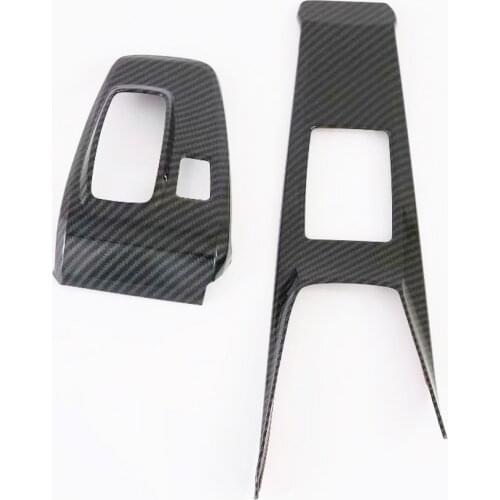 For Hyundai Sonata DN8 2020 2021 Carbon Fiber Gear Shift Panel Center Console Cover Trim Frame Car Styling Sticker Accessories