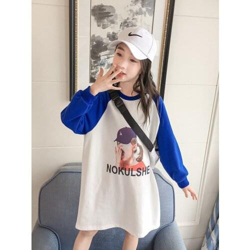 Girls Long-Sleeved T-shirt Spring and Autumn 2020 New Long Loose Childrens Clothing Childrens Autumn Korean Style Top