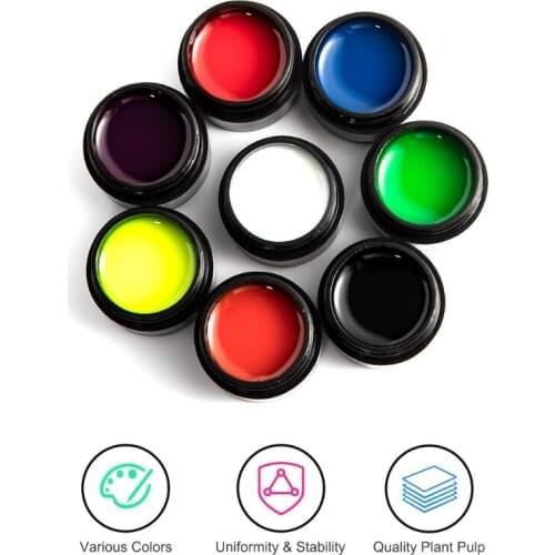 G99E 8 Colors Liminous Spider Gel Wire Drawing UV Gel Nail Polish Fluorescent Effect