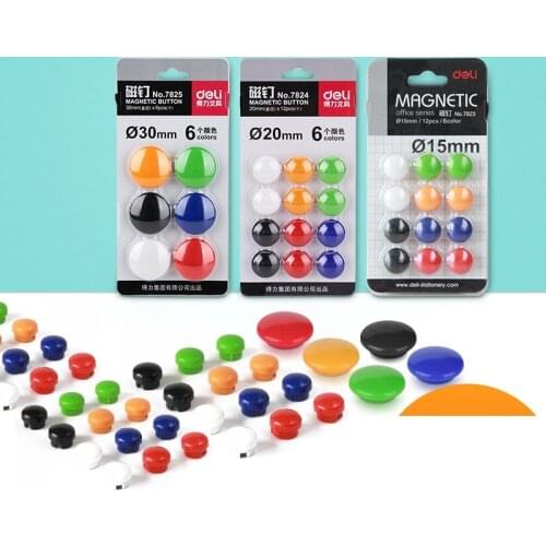 Classical Magnetic Button For Whiteboard Refrigerator Fridge Magnet Pin 15mm/17mm/20mm/30mm/40mm Office School Supplies H6699