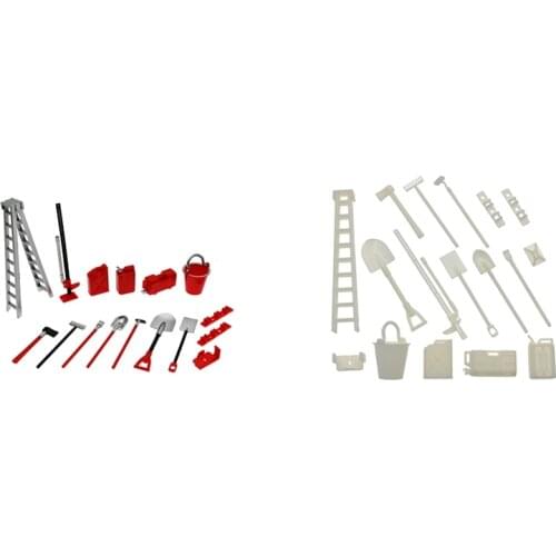 Simulated Decoration Suitcase Luggage Rack Shovel Winch Shovel for TRX4 SCX10 90046 90047 RC Climbing Car Accessories