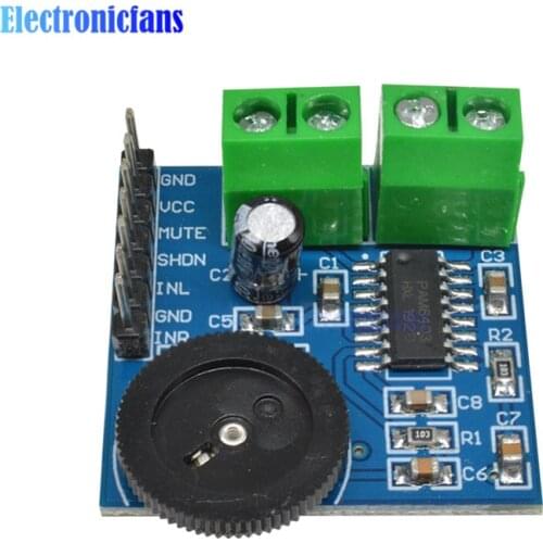 Mini PAM8403 Audio Amplifier Volume Adjustment 3W * 2 Stereo Filterless Class-D Audio Amplifier Two-Channel Double Track Power