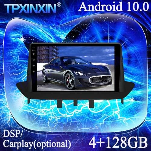 For Renault Megane III 2009-2014 4G+128G IPS Android 10 PX6 DSP Carplay Multimedia Player Tape Recorder GPS Auto Radio Head Unit