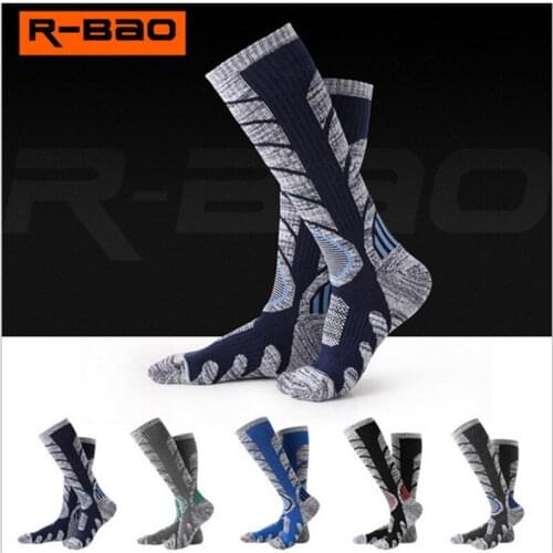 3 Pairs Skiing Socks R-BAO RB3301 Men Sports Socks 85% Cotton Warm Outdoor Hiking Socks
