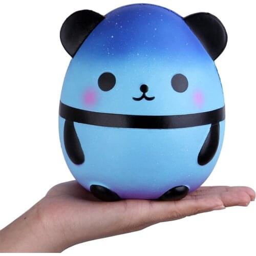 New Cute Colorful Galaxy Panda Squishy Simulation Animal Doll Bread Cake Scented Slow Rising Stress Relief for Kid Xmas Gift