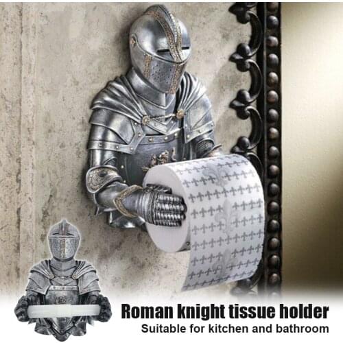 A Knight to Remember Gothic Bath Tissue Holder Bathroom Toilet Paper Holder RERI889