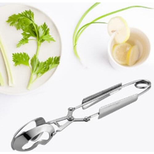 New Snail Seafood Tongs Stainless Steel Tongs Hollow Head Small Food Clips Mini Crab Oyster Picks Serving Utensils