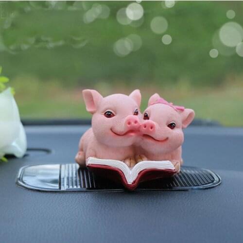 Nordic Resin Animal Flower Pig Sculpture Decoration TV Cabinet Garden Gardening Small Objects Home Decor Ornaments Wedding Gift