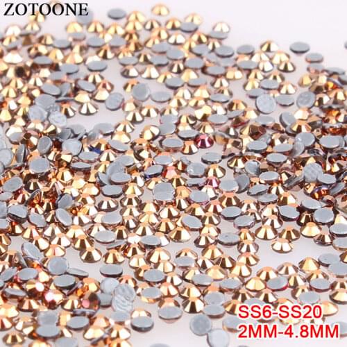 ZOTOONE Strass Hotfix Rhinestones 2 mm Thermal Adhesive for Clothes Diy Sewing Rhinestones Glass Sticker for Handicrafts Nails D