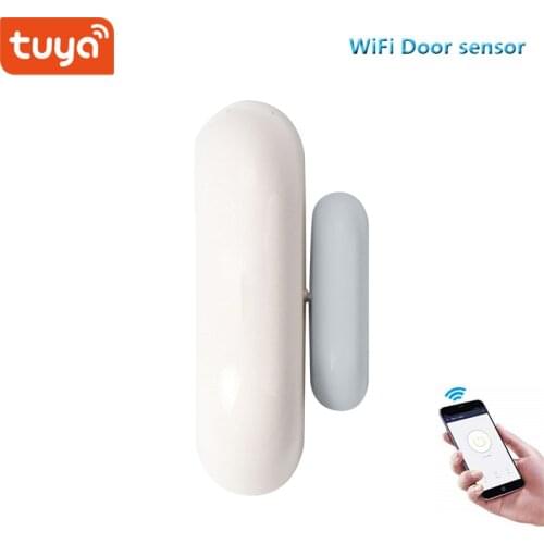 Tuya smart home security wifi door sensor window sensor for smart life free APP compatible