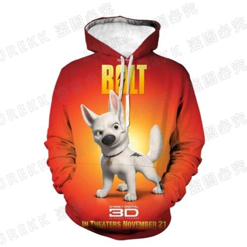 Spring Fall Cartoon Anime 3D Printed Bolt Hoodies Men Women Children Fashion Pullover Sweatshirt Streetwear Boy Girl Kids Jacket