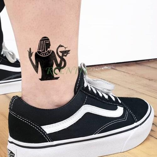 Waterproof Temporary Tattoo Sticker Ancient Egypt snake Fake Tatto Flash Tatoo Tatouage hand foot arm belly For Men Women girl