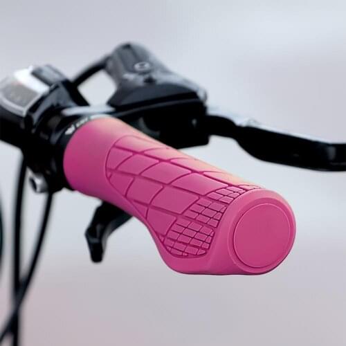 Rubber 1 Pair High Quality Soft Anti Slip Ergonomic Cycling Handlebar 8 Colors Bike Grip Cover Breathable for Bicycle
