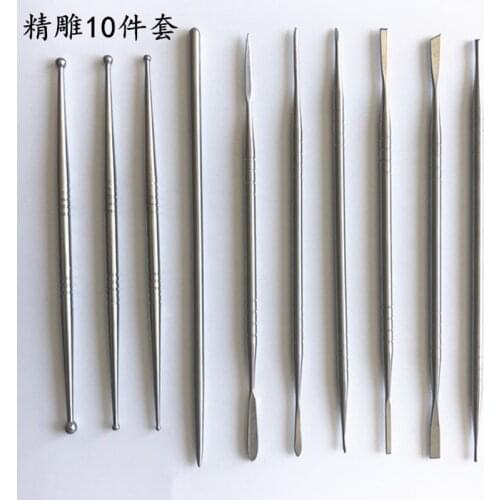 10pcs Stainless Steel Clay Sculpture Engrave Tools for Modeling Carving Crafts Ceramic Sculpting Tools