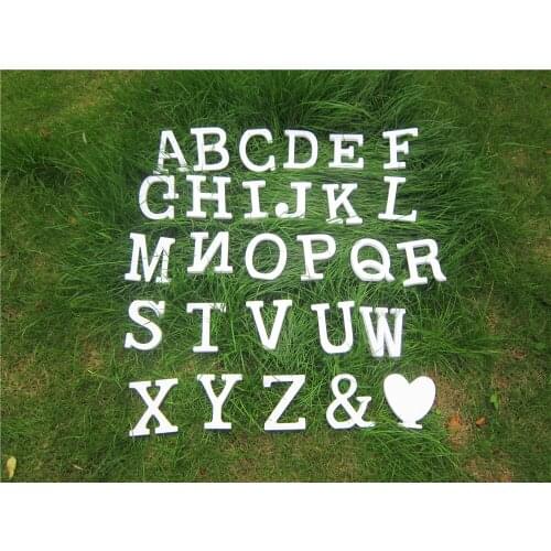 10cm free standing Wood carving artificial Wooden wood White letters used for fashion wedding decoration And the childs name