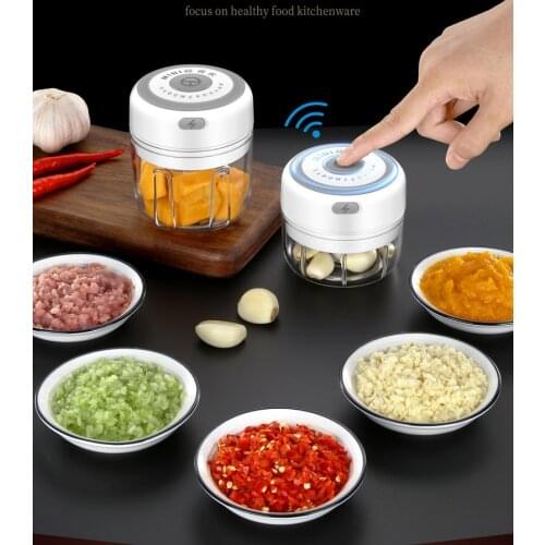 100/250/300ml Electric Garlic Masher Sturdy Meat Crusher Meat Grinder Durable Mini Crusher Chopper USB Charging For Gingde Chill