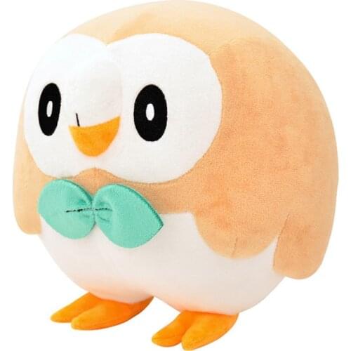 30CM Creative Cartoon Pokemon Rowlet Plush Japanese Anime Elf Cute Stuffed Doll Toys Soft Pillow Gift