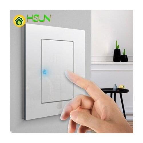 86 Type White Tempered glass Switch 1 2 3 4 gang 1 2 way Lizard Point Switch Comuter TV Telephone Socket Household Wall Switch