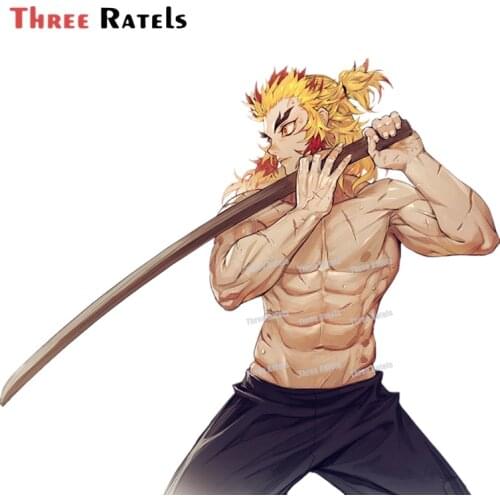 A566 Rengoku Kyoujurou Car Personality Sticker and Decal Laptop Auto Accessories Decoration PVC