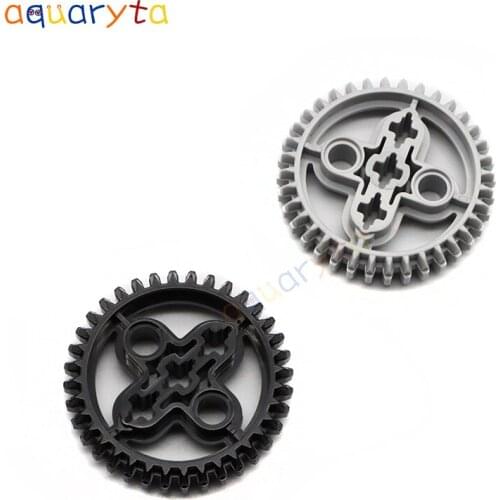 AQUARYTA 10pcs 36 Tooth Gear Technology Parts Compatible with 32498 Building Blocks Part Educational Tech Toys Gift for Teens