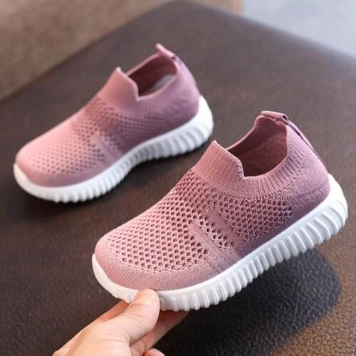 Kids Shoes Multicolor Knitted Toddler Baby Sneakers Casual Slip On Sneakers Children Shoes Kid Girls Boys Sports Shoes CSH1085