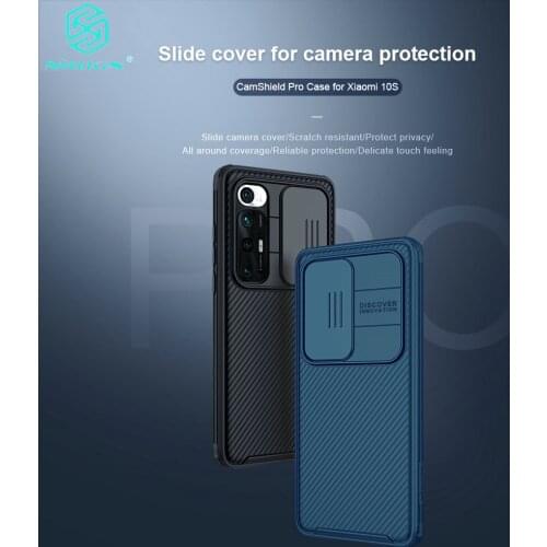 For Xiaomi Mi 10s Case Slide Camera Protection Privacy Clean Hard Back Cover For Mi 10s NILLKIN CamShield Case