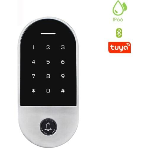 Tuya APP Keyless Door Lock Waterproof Fingerprint Access Standalone Card Control Finger Entry Door Cheapest +RFID Keypad