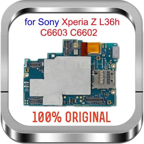 EU version For Sony Xperia Z L36h C6602 C6603 Motherboard,Original Unlocked for Sony Xperia Z L36h Mainboard with Chips