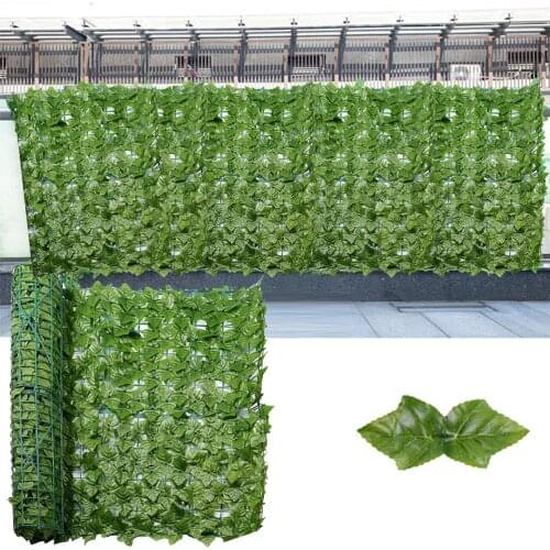 Artificial Ivy Privacy Fence Screen Artificial Hedges Fence and Artificial Leaf Screening Roll Decoration for Outdoor Decor