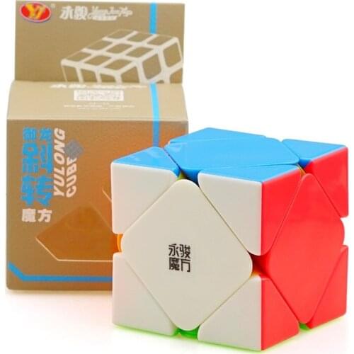 YongJun YuLong 3x3x3 Skew Cube 3x3 speed smooth magic cubes 3 layer kids professional educational toy adult cubo magico gift