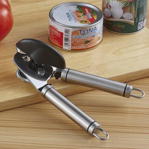304 Stainless Steel Can Beer Bottle Opener Multi-function Handheld Can Opener for Home Kitchen Party Gatherings