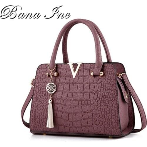 Fashion Alligator Leather Women Handbags Famous Designer Brand Bags Luxury Ladies Hand Bags And Purses Messenger Shoulder Bags