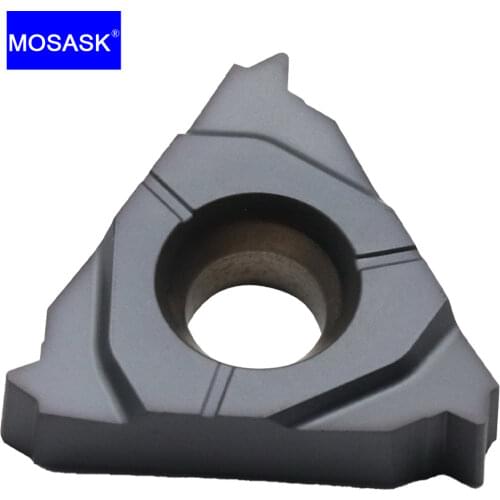MOSASK 10pcs 16ER Stainless Steel Processing 11W ZP10 General Machining Threading Carbide Inserts