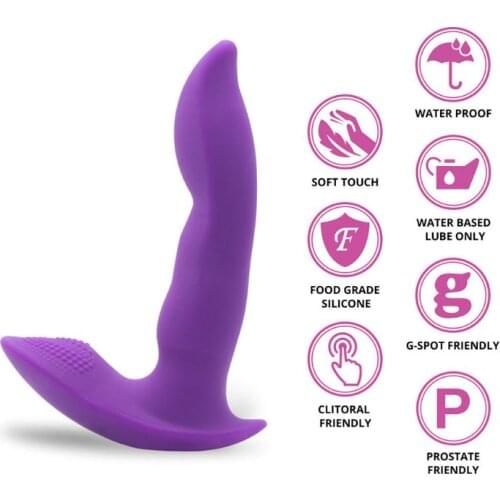 Powerful Vibrating Prostate Massager Anal Vibrator G-Spot Stimulator Silicone Butt Plug Sex Toys dropshipping