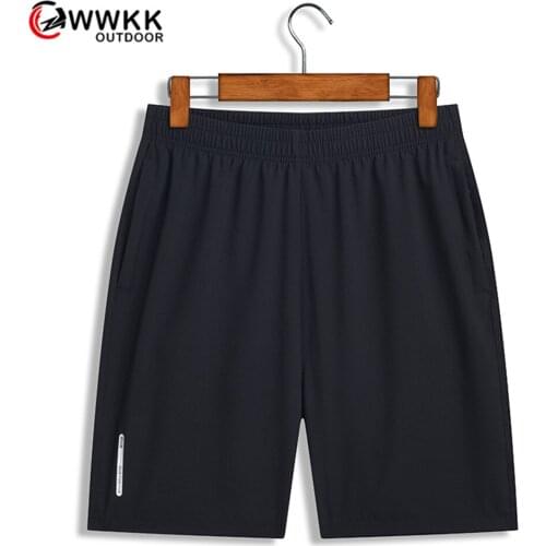 WWKK 8XL Mens Outdoor Hiking Short Sweat-Absorbent Breathable Camping Running Training Quick-Drying Casual Zipper Pocket Shorts