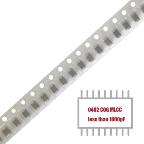 MyGroup Asia 100PCS less than 1000pF COG (C0G) 0402 SMD capacitor MLCC Chip Multilayer Ceramic Capacitor in Stock