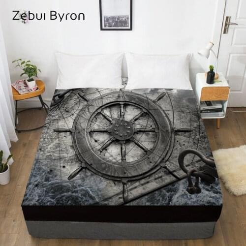 3D Fitted Sheet,Bed Sheet With Elastic Twin/Full/Queen/King/Custom, steering wheel Mattress Cover 150/180/160x200,drop ship
