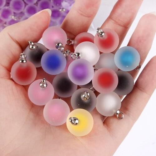 New 16mm Mix Colors Acrylic Bottle Frosted Bead Pendant Jewelry Making Apply to DIY Decoration Supplies 20Pcs