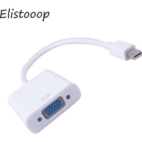Mini DP To VGA Adapter Cable Mini Displayport Thunderbolt To VGA D-Sub Converter 1080P Cables For Macbook Pro Air iMac Mac Mini