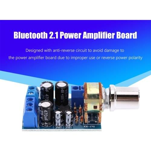 2x1.5W TDA2822M Digital Power Amplifier Board 2-Channel Power Amp Module DIY Exclamatoryyyy Speaker Blueooth