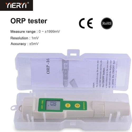 Yieryi Professional 169E ORP/Redox Tester Waterproof ORP meter 0~+/-1999mV Water Quality With Plastic Box for Hydrogen Generator