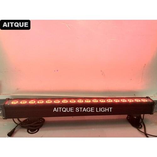 22pcs Architectural Building stage led spotlight wall washer 18x12w RGBWA 5in1 led ip65 bar multi color led wall washer light