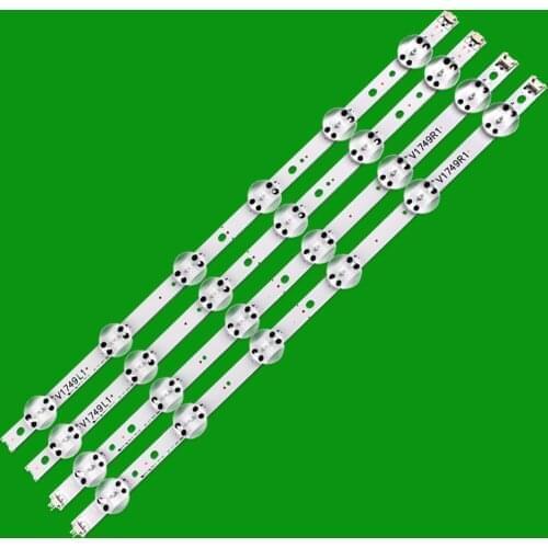 New 5set=20 PCS LED strip For LG 49UV340C 49UJ6565 49UJ670V V17 49 R1 L1 ART3 2862 2863 6916L-2862A 6916L-2863A