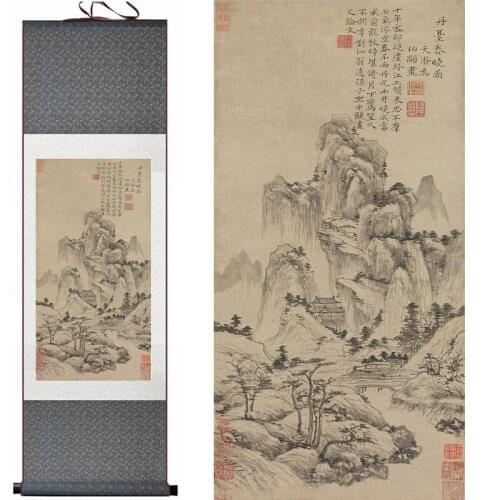 Traditional Mountain painting landscape art painting home painting