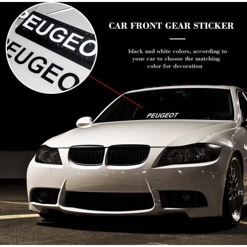 2PCS Car Windscreen Sticker Rear Window Bumper Decal Car Vinyl Sticker For Peugeot 107 108 206 207 308 307 407 508 2008 3008 RCZ