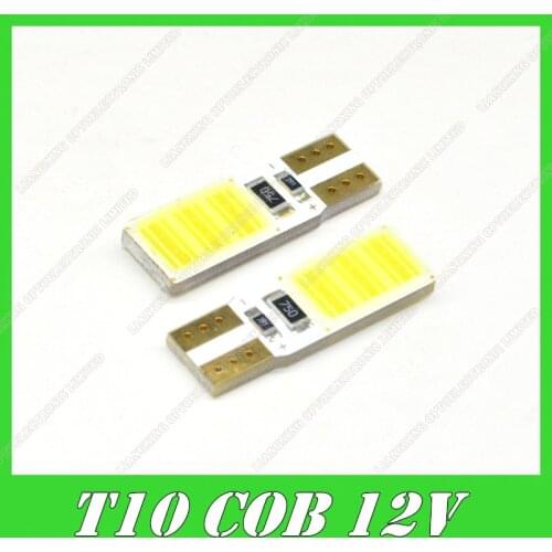 Top Quality T10 led light W5W COB Canbus Error Free High Power Car led light Auto Light Source LED Bulb Backup Lamp White DC12V
