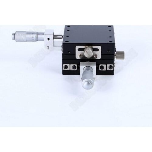 XY Axis 60*60mm Manual Displacement Trimming Platform Linear Stage Sliding Table Steel ball guide High precision LGY60-C