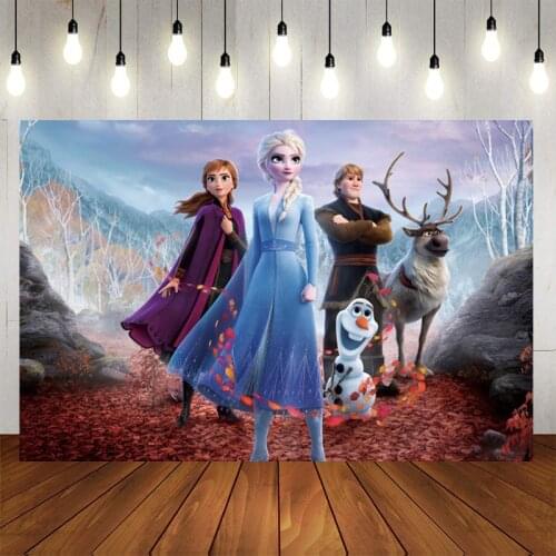 120*80cm Disney Frozen Theme Photography Backgrounds Vinyl Cloth Photo Shootings Backdrops for Baby Birthday Party Photo Studio